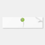 Lollipop Green Apple Cartoon Bumper Stickers