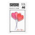 Lollipop Hearts, Miss You... postage