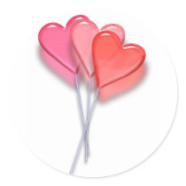 Lollipop Hearts stickers by eyesparkle Lollipop Hearts stickers