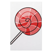 LolliPop red stationery
