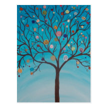 Lollipop Tree Postcard
