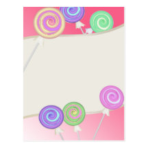 Lollipops Post Cards