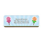 Lollypop Return Address Labels