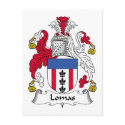 Lomas Family Crest postcards