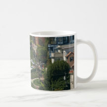 Lombard Street In San Francisco Americas Crookedes Coffee Mug