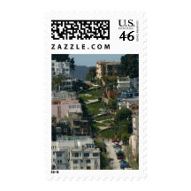 Lombard Street In San Francisco Americas Crookedes Postage Stamps