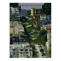 Lombard Street, San Francisco Post Card