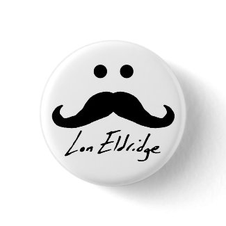 Lon Eldridge Moustache Button