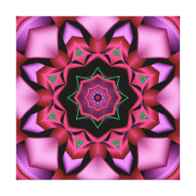 Lona envuelta rosa abstracto impresión en lona