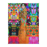 Lona gruesa del ~ 24x18 .75 de Gustavo Klimt y de  Lienzo Envuelto Para Galerias
