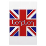'London' ambigram on UK flag Customized Stationery