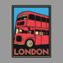 London Art Deco Poster Postcard
