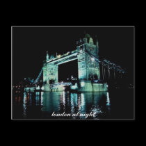 london at night postcards
