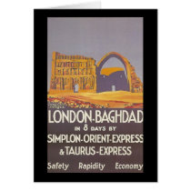 London Baghdad simplon orient express Cards