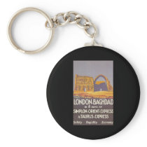 London Baghdad simplon orient express Key Chain