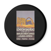 London Baghdad simplon orient express Magnet