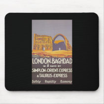 London Baghdad simplon orient express Mousepads