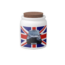 London Black Taxi Cab Candy Jar