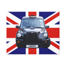 London Black Taxi Cab Canvas Print