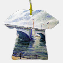 London Bridge by Alfred Zwiebel Christmas Tree Ornament