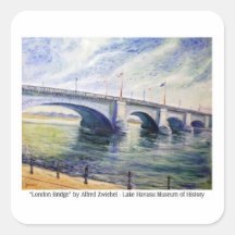 London Bridge by Alfred Zwiebel Sticker