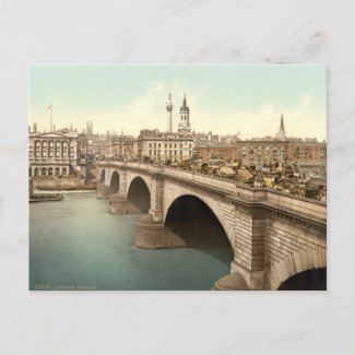 London Bridge, London, England postcard