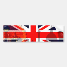 London-British Flag_ Bumper Stickers