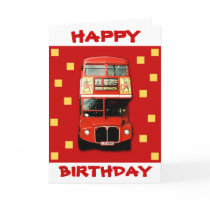 London Bus Birthday Card 01