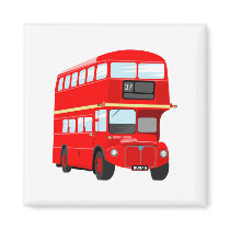 London Bus magnets by prawny London Bus magnets