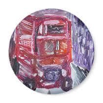 London bus magnets by Onawhimsey London bus magnets