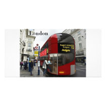 London bus (St.K) Personalized Photo Card