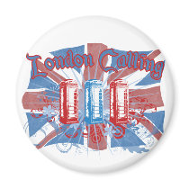 London Calling Fridge Magnet