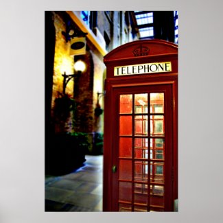 telephone booth poster