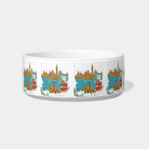 London Cat Food Bowl