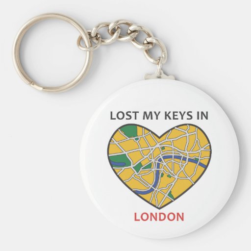 London City Heart Lost Keys1 Keychain