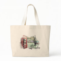 London Colored Sketch Bag