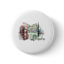 London Colored Sketch Pin