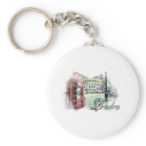 London Colored Sketch Keychains