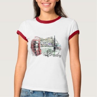 London Colored Sketch shirt