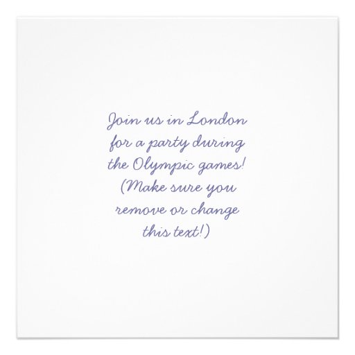 London, England party invitations