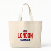 London England With British flag bags
