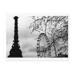 London Eye Art Background Postcard