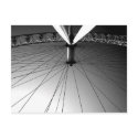 London Eye Black and white postcard