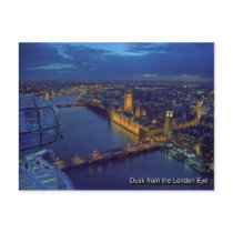 london  eye postcard