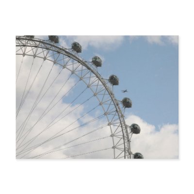 London Eye Postcard from Zazzle.com : aircraft airliners eye wheels spokes