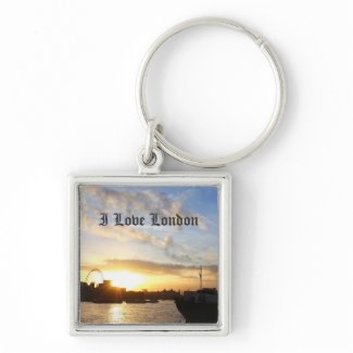 London Eye sunset keychain