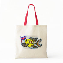 London Fish Tote Bags