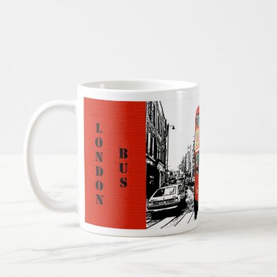 Tasse mug avec bus rouge de Londres