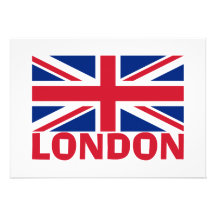 London in Red Custom Invitations