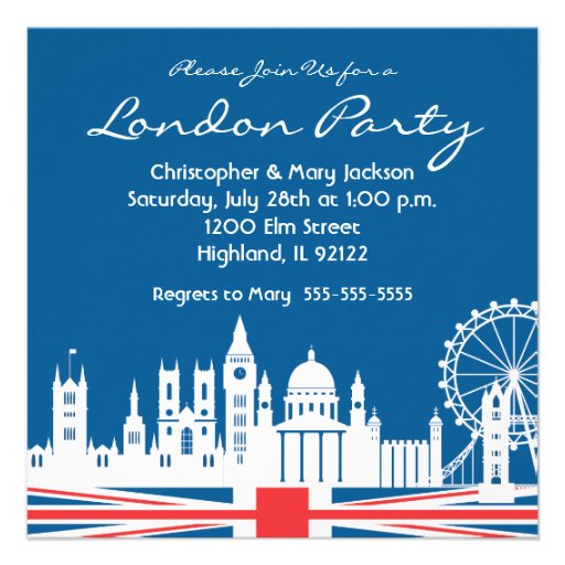 London Party Invitation